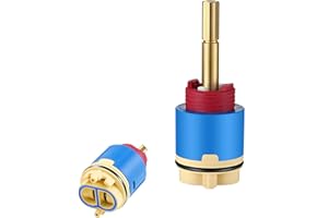 QLXAQLX Hain yo 10670 Shower Cartridge,Compatible with Aqua source/Glacier Bay Single Handle Shower Faucet For Shower/Tub Faucet Cartridges Replacement,Pressure Balance Valve Core 40mm Copper Material