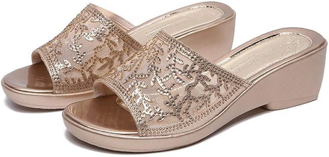 Amazon Gureitojp ミュール サンダル レディース スリッパ おしゃれ 女性用 婦人 厚底 夏用 ウェッジヒール 大人 痛くない 美脚 歩きやすい 疲れにくい 履きやすい 大きいサイズ カジュアル お出かけ リゾート デイリー ファッションサンダル