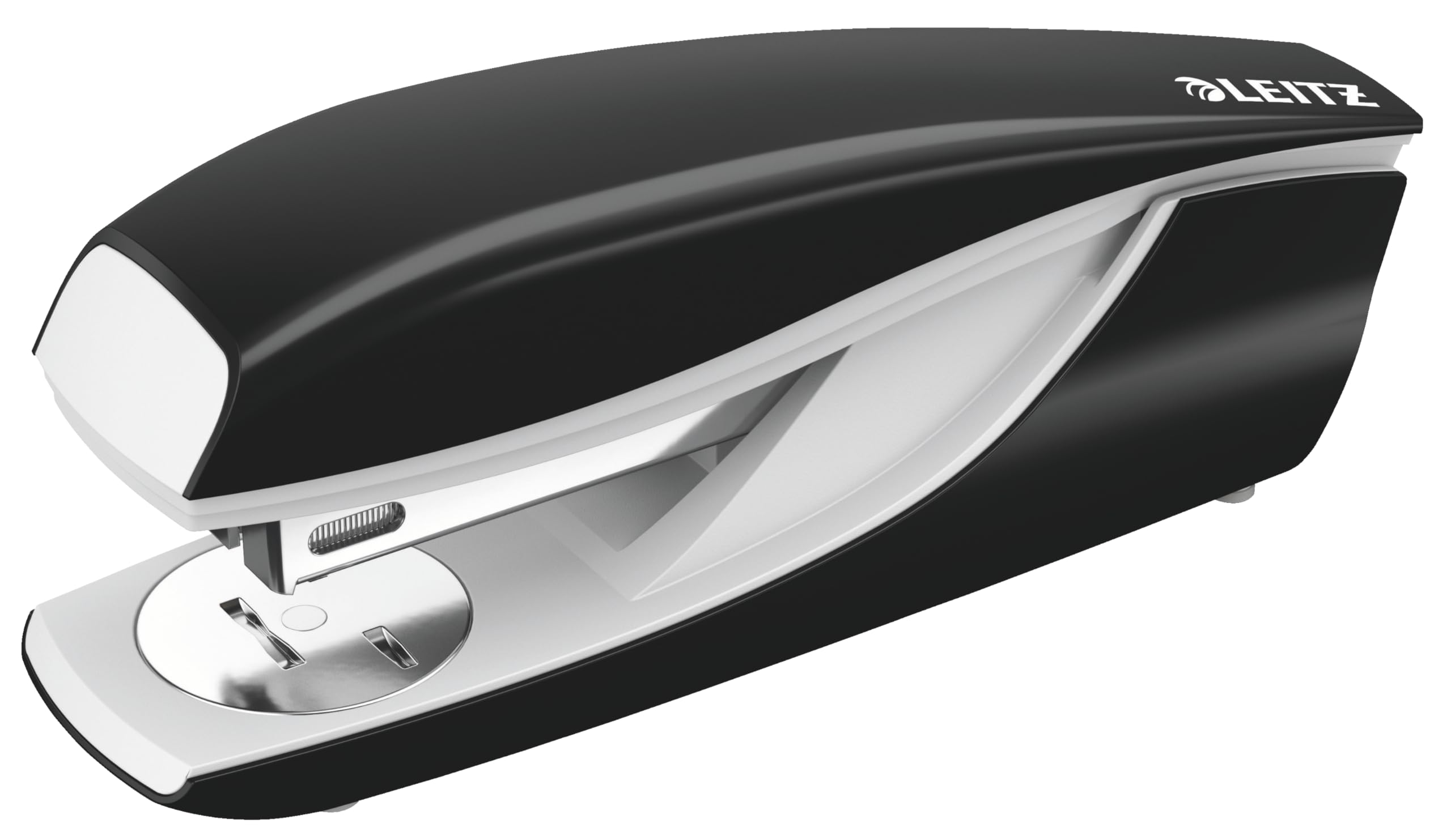 Leitz 55020195 Ergonomic Metal Stapler, Black, 30 Sheets