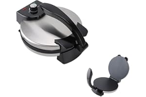 10in Electric Tortilla Maker, Electric Tortilla Press Maker, Tortilla Maker Press, Knob Temperature Control Anti Stick Roti M
