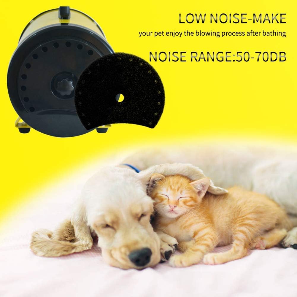 SLADE Dog Dryer Blow Grooming Hair Dryer for Large Dogs Pet Professional High Velocity Blower Hot and Cold 30-70℃ Adjustable for Medium Large Big Dog 3200W/4.2HP (Yellow-2 Speed adjustments)