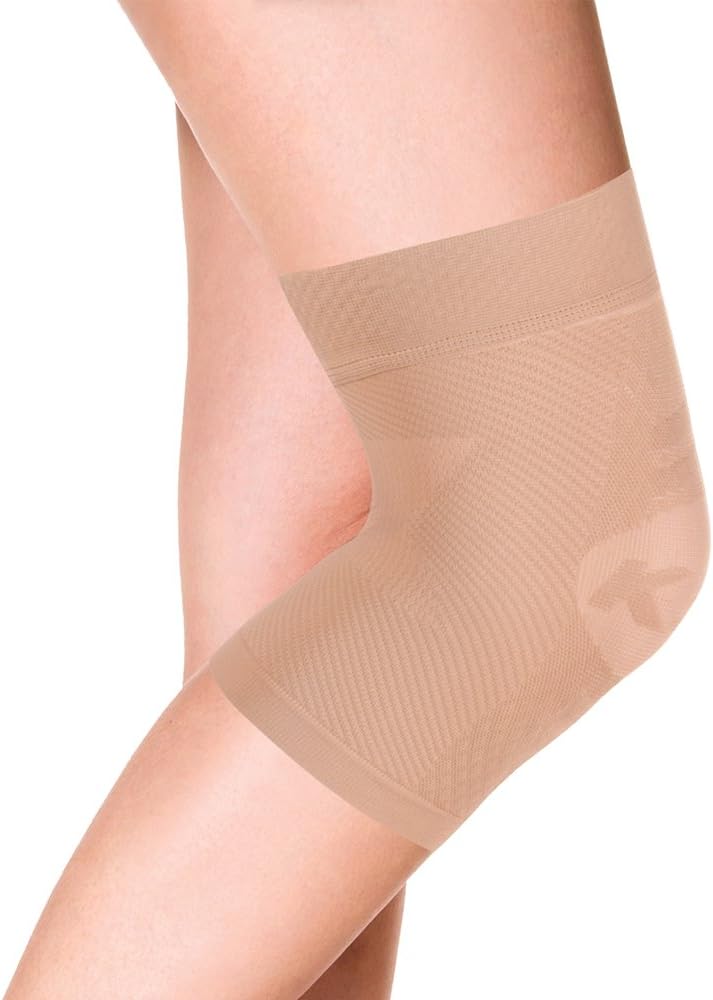 OrthoSleeve KS7 Compression Knee Sleeve for Knee Pain Relief, Aching Knees, patellar tendonitis and Arthritis Relief (Small, Single, Natural): Industrial & Scientific