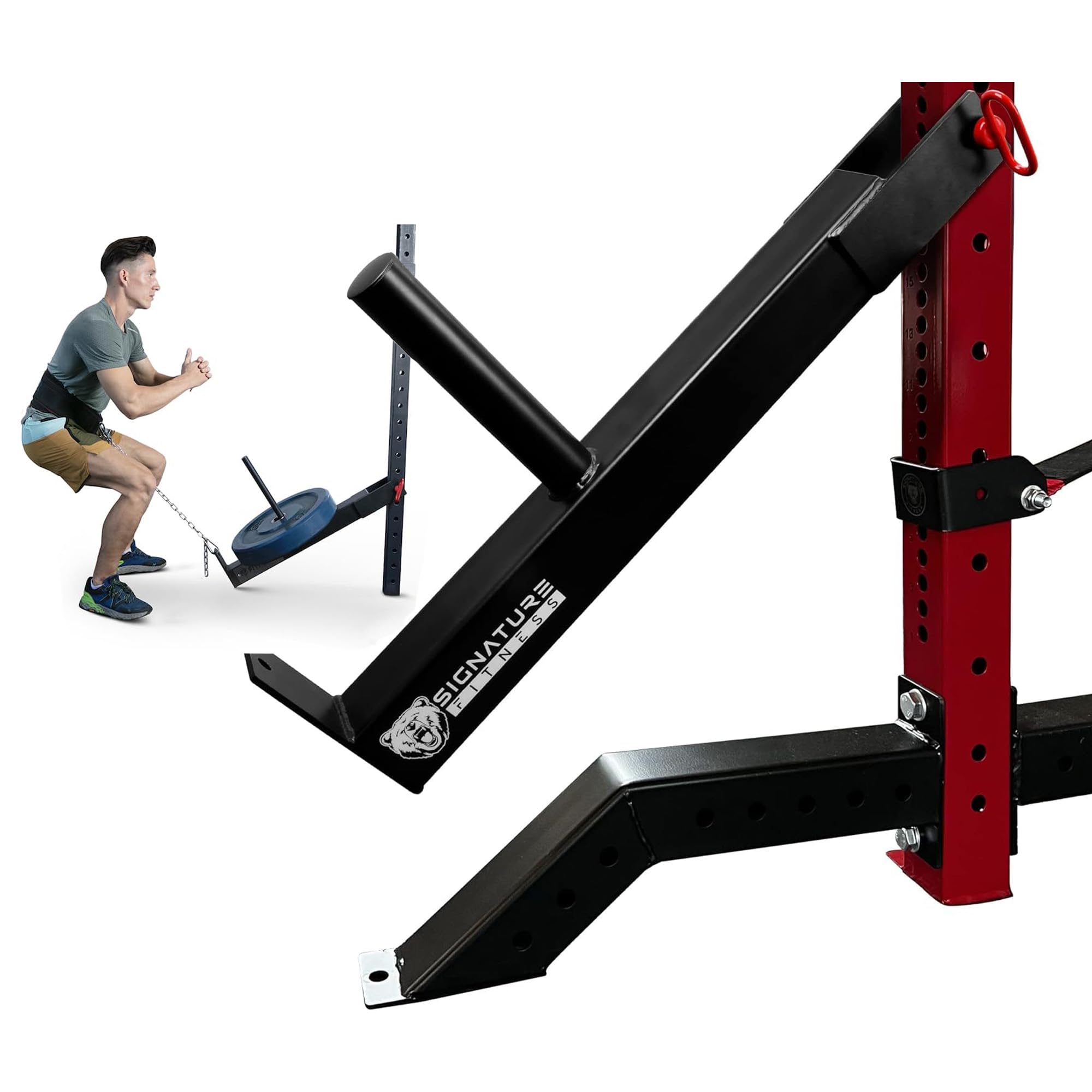 Photo 1 of Fitvids Belt Squat Lever Arm Plate Loaded Gym Fitness Equipment Curls Rows Guided Deadlifts Black