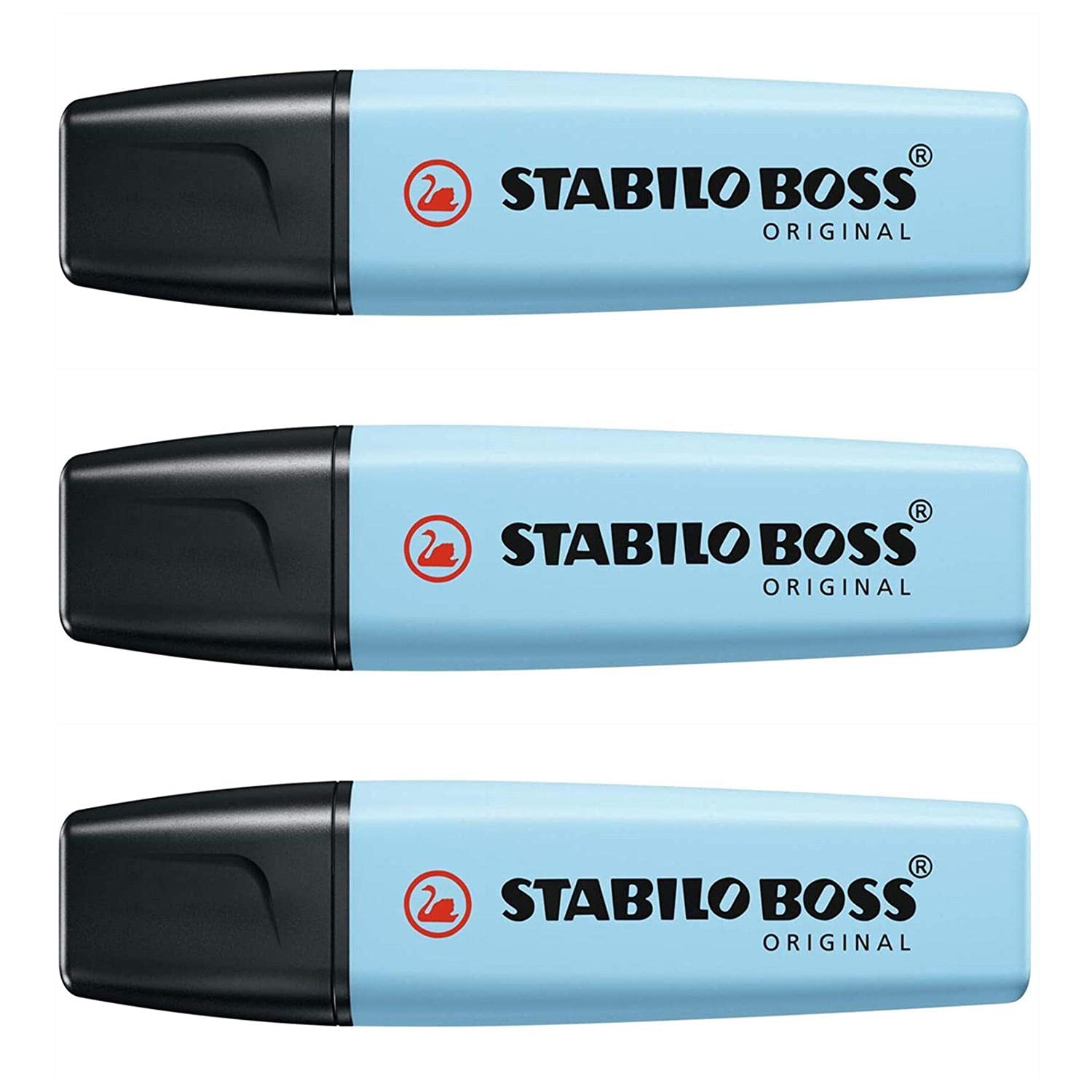 STABILO Boss Original Pastel Highlighters Pack of 3 Blueaa