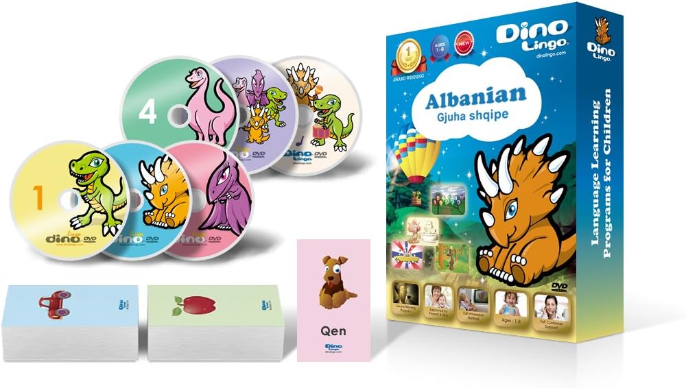 Albanian for Kids - Learning Albanian for Children Standard DVD Set (6