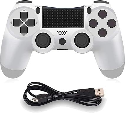 Amazon Donop Ps4 対応 ワイヤレス アナログコントローラー Playstation4 用 ゲームパッド 本机 １年保証付き ホワイト Donop ゲームパッド 通販