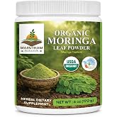 MARUTHAM naturals Organic Certified Moringa Leaf Powder, 6 oz | Single Ingredient