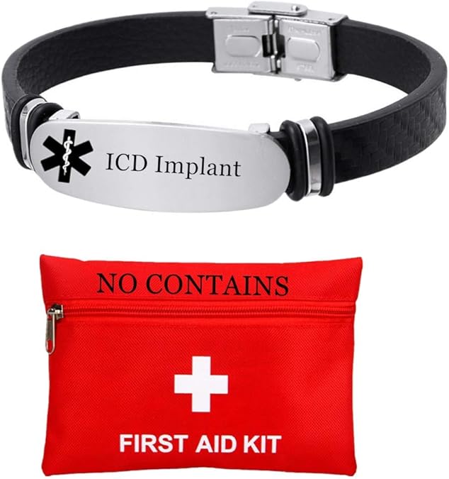 Braccialetto SOS In Silicone Personalizzabile | Per Bambini E Adulti | Impermeabile Con Dati Medici