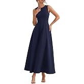 PRETTYGARDEN Women's Sleeveless Summer Elegant Maxi Dresses | High Crew Neck, Flared A Line, Long Flowy Tank Dress with Pockets, Modest Spring Outfits for Wedding Guest, Cocktail Party