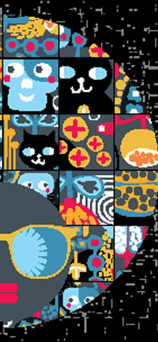 PeelitStickit Women Head Pattern Wallpaper, Wall Mural ID-044, vinyl, Multi-colour