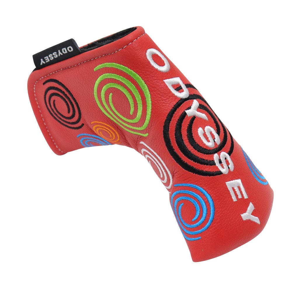 Callaway Premium All Leather Putter Headcover 2024 Unisex Red Blade