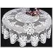 Heritage Lace Victorian Rose 72-Inch Tablecloth, White