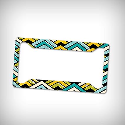 Amazon Com Man Cave Decorative Signs Chevron Design Auto Car Tag