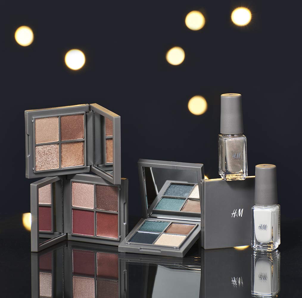 Gina 2020-21 Winter (JELLY 2021年01月号増刊)/雑誌付録  H&M4色パレット3個+ネイルカラー2本セット