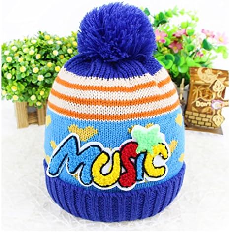 Foxy Fane Cute Soft & Cozy Warm Knitted Wool Baby Hat Pom Pom Cap [0-2 Years]