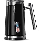 HadinEEon Milk Frother, Electric Milk Steamer Foam Maker for Capuccino, Latte, Hot Chocolate, Automatic Hot Cold Milk Frother
