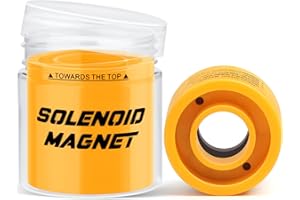 RUNCLIMB Solenoid Magnet, Solenoid Valve Magnet Tool #TLMKC, Solenoid Valve Troubleshooting Magnet Tool 18mm, Fits Most Industry Valves(Included Cannister Case)