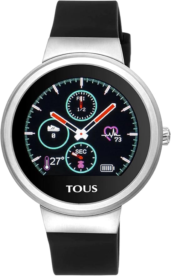 TOUS Reloj Activity Rond Touch de Acero con Correa de Silicona Intercambiable