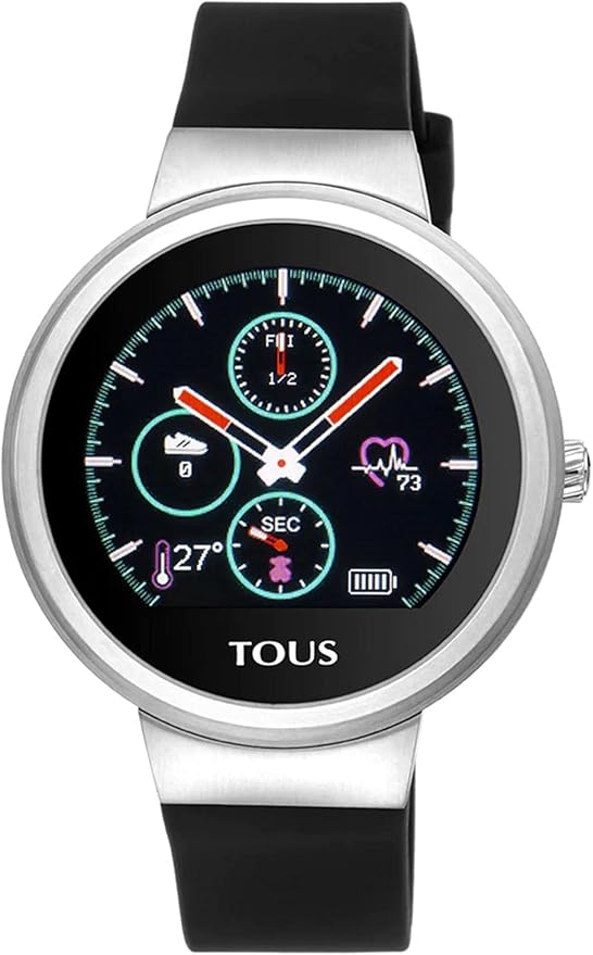 TOUS Reloj Activity Rond Touch de Acero con Correa de Silicona Intercambiable