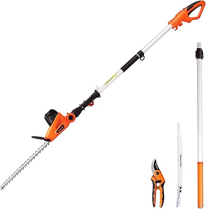 corded extendable hedge trimmer
