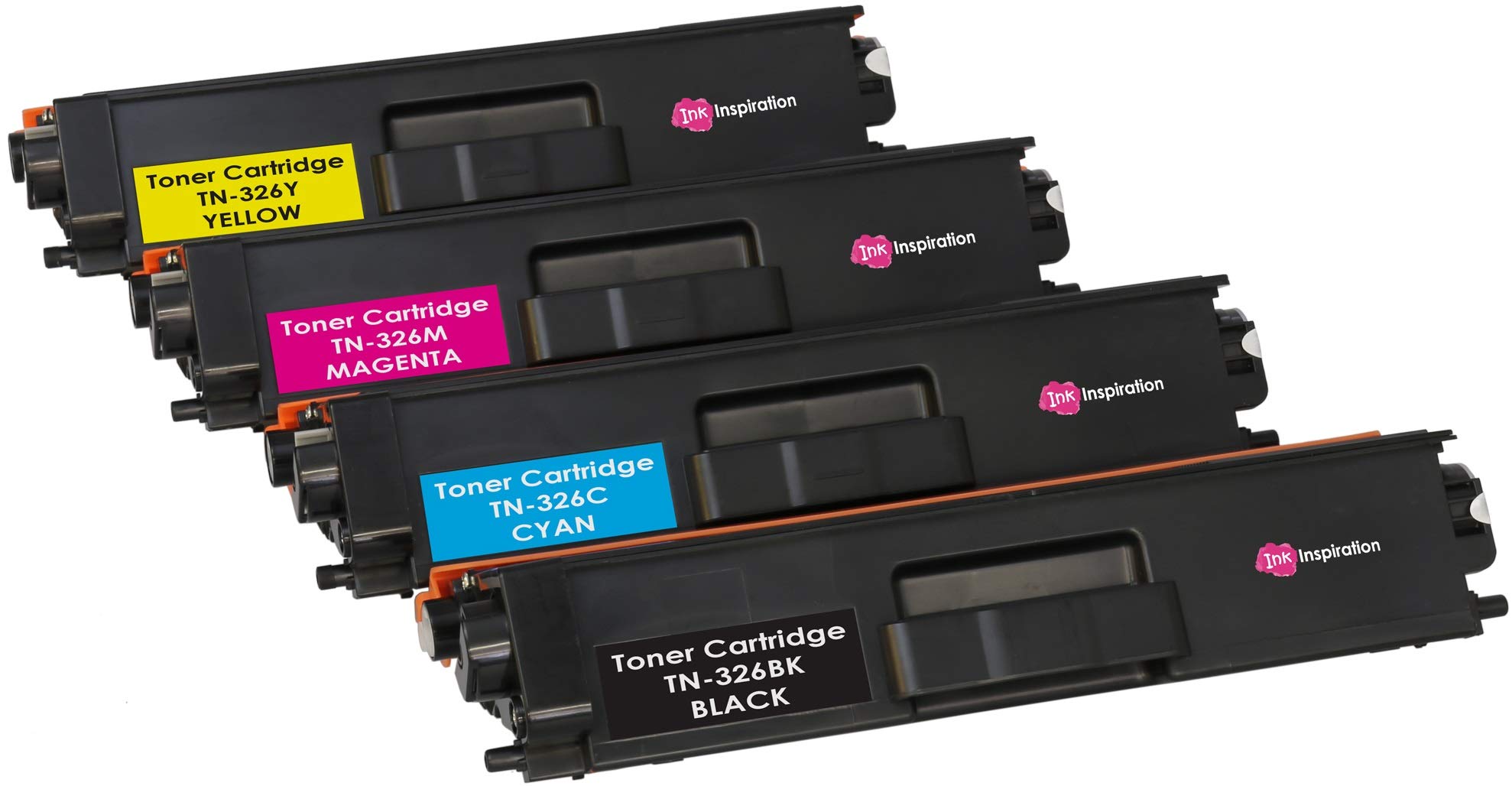 Set of 4 Compatible TN326 Laser Toner Cartridges for Brother HL-L8250CDN HL-L8350CDW DCP-L8400CDN DCP-L8450CDW MFC-L8650CDW MFC-L8850CDW | Print Yield: 4,000 Pages (Black) & 3,500 Pages (Colours)