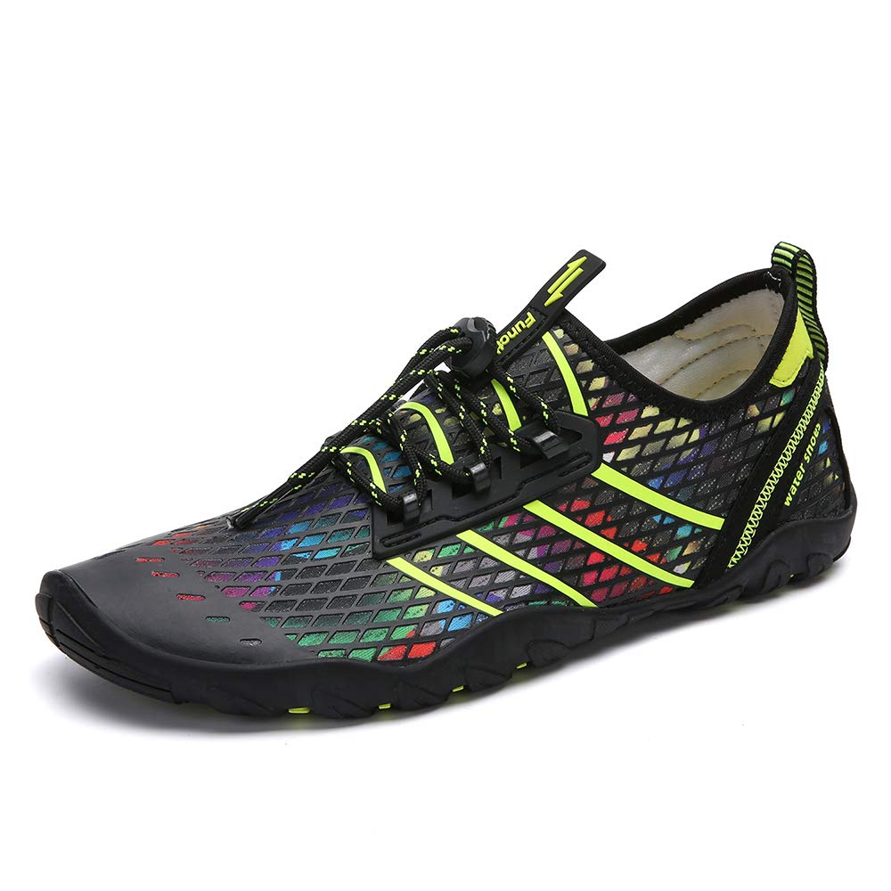 Leyang Women Men Water Shoes Lightweight Quick Dry Non Slip Barefoot Beach Shoes Multifunction Aqua Socks Pool Swim Surf Yoga