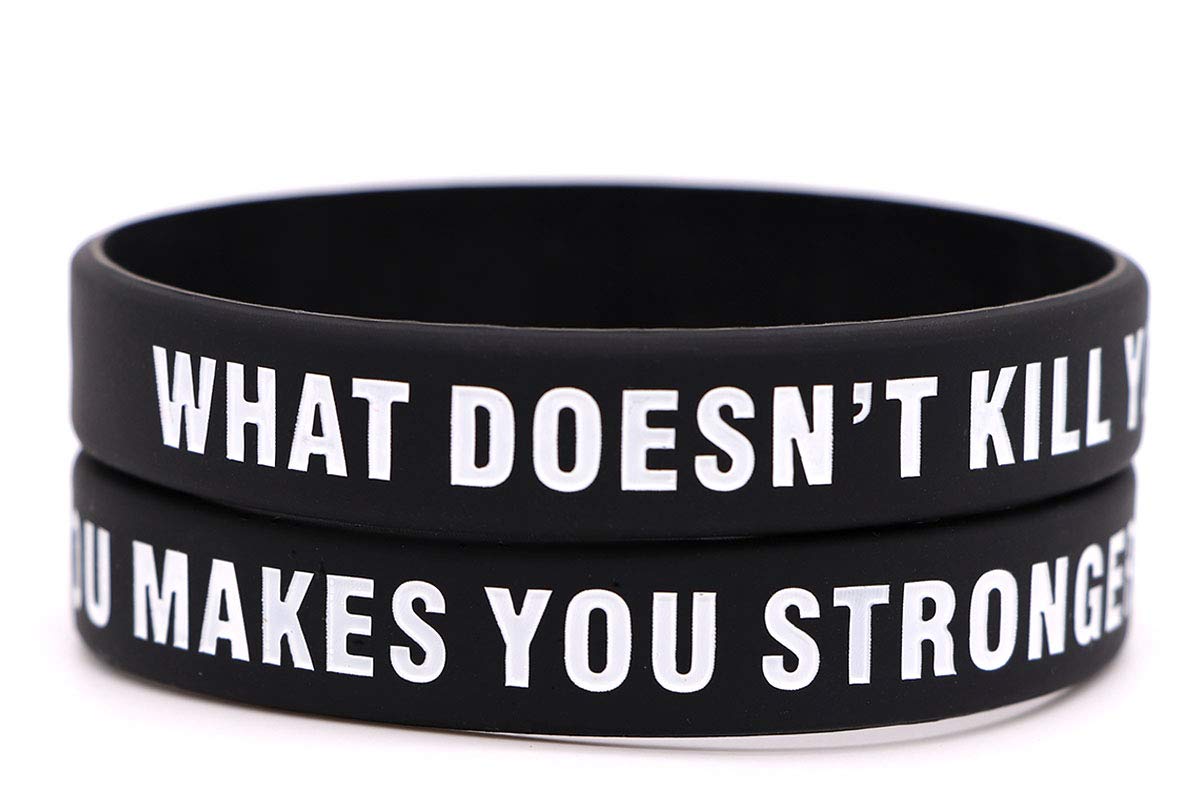 AVEC JOIE Motivational Rubber Bracelet Inspirational Silicone Wristband for Men and Women, Used in School Company Groups and Teams for Students Co-workers as Incentive Awards and Birthday Gift