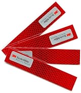 Salzmann Diamond Grade Hi-Vis Reflective Stickers Pack 4 3x15 cm