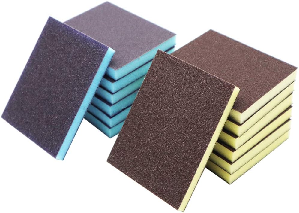14Pcs Sanding Sponge, Coarse Medium Fine Sanding Sponges Assortment for Drywall, Washable and Reusable by BAISDY