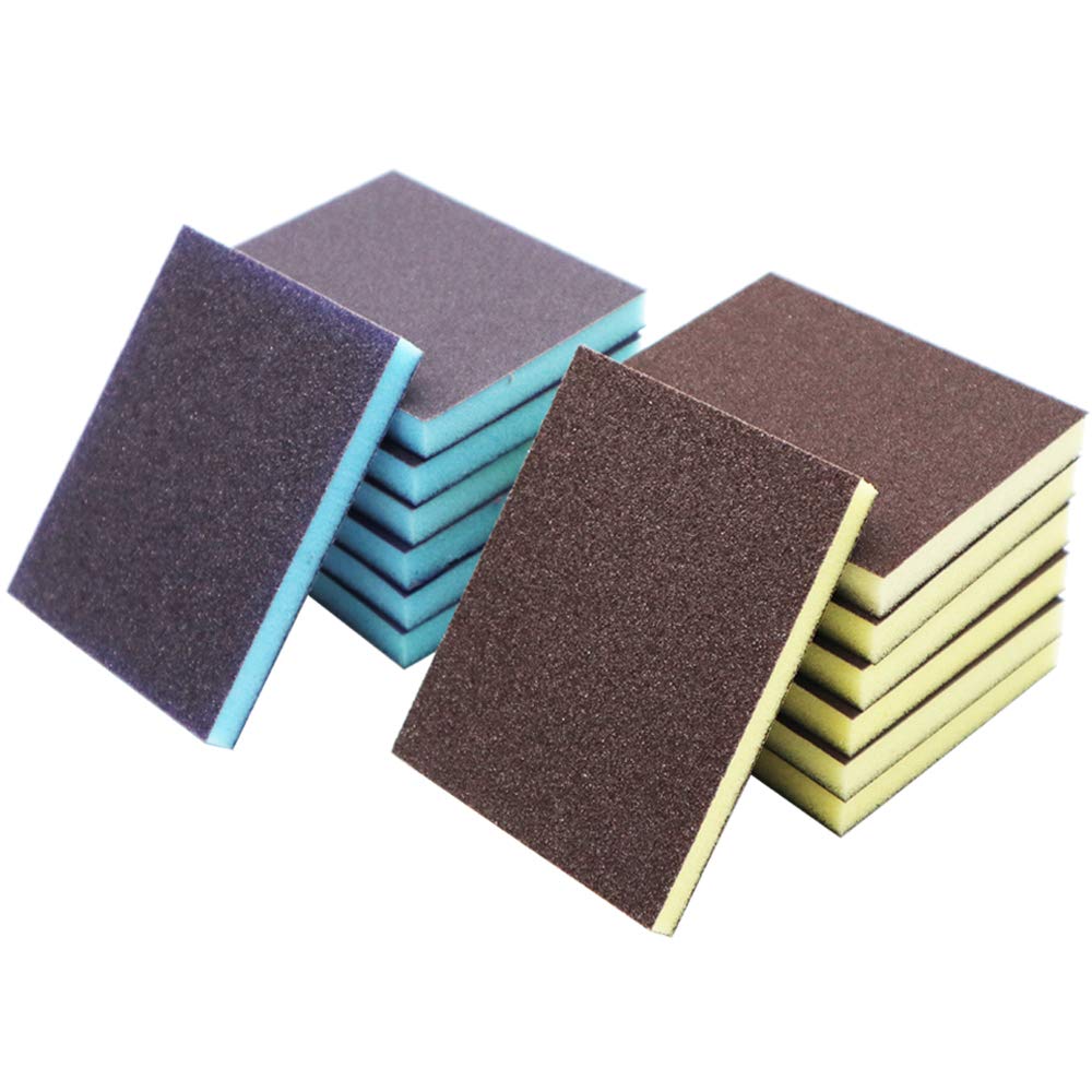 14Pcs Sanding Sponge Coarse Medium Fine Sanding Sponges Assortment for