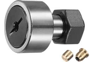 uxcell Cam Follower Track Runner Bearings C-CF16/KRV35 X Needle Roller Stud Track Bearing, 35mm Roller Diameter, M16 Stud Typ