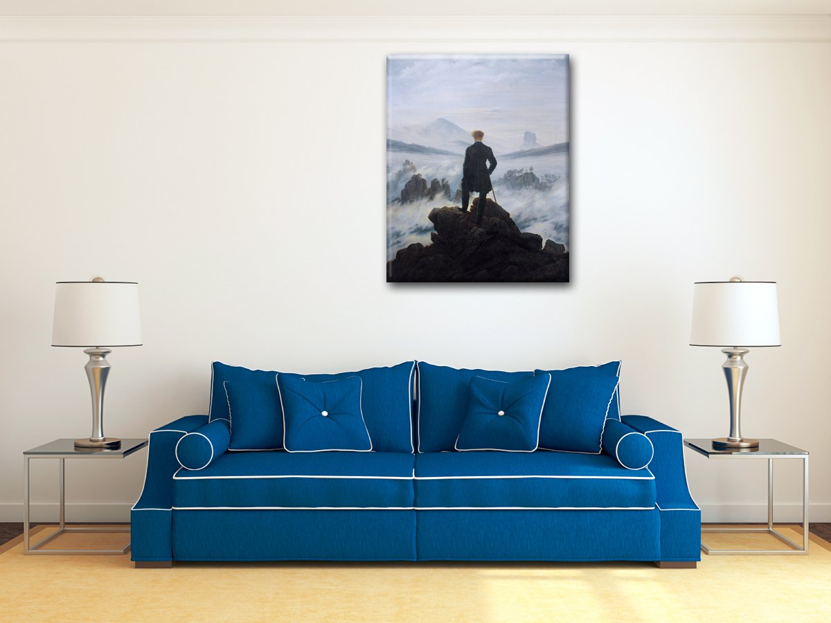 80x100 Le Voyageur Contemplant Une Mer De Nuages Cm Peinture De Caspar David Friedrich Impression Digitale Sur Toile Impressions Sur Toile Tableaux Posters Et Arts Decoratifs