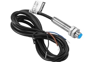 Heschen M8 Inductive Proximity Sensor Switch Shield Type LJ8A3-1-Z/BY Detector 1mm 10-30VDC 200mA PNP Normally Open(NO) 3 Wire