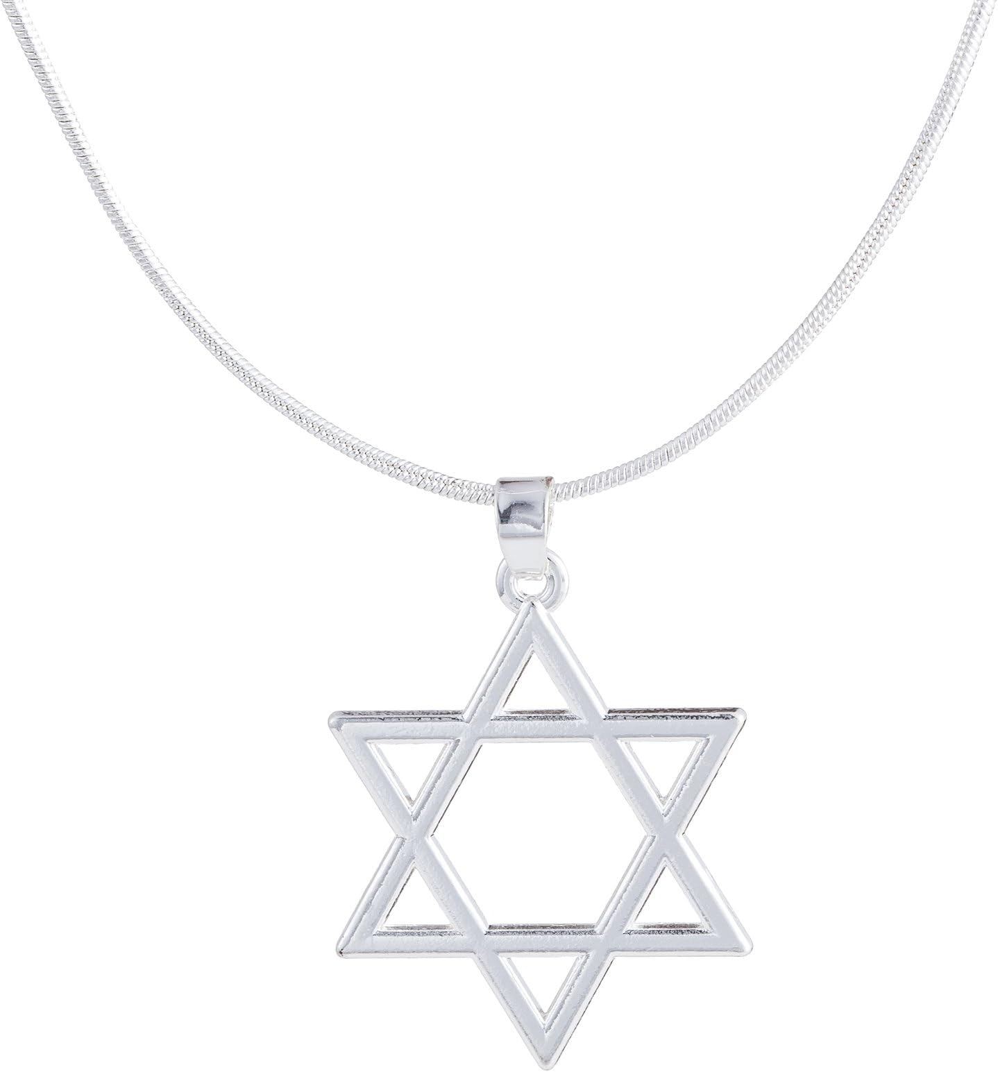 Jewish Star Symbols Pendant Necklace Women Men Jewelry