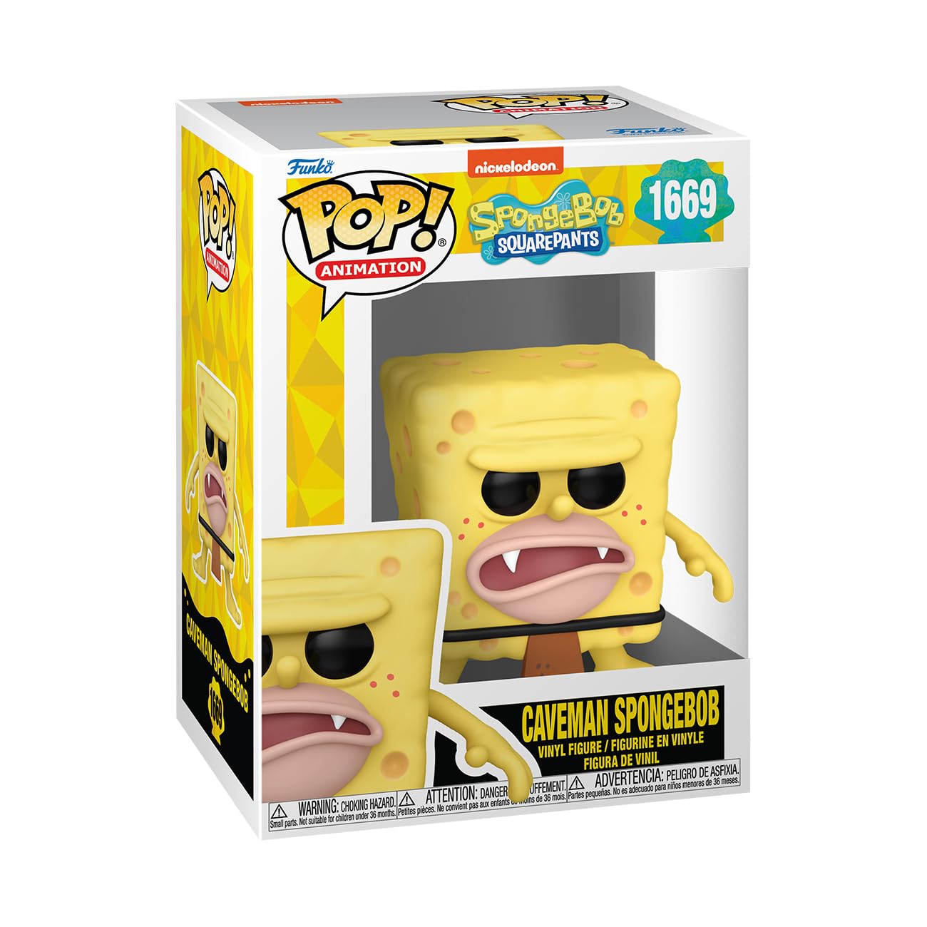 Funko Pop! TV: SBS 25th - Spongebob Squarepants - Caveman SB - Spongebob - Collectable Vinyl Figure - Gift Idea - Official Merchandise - Toys for Kids & Adults - TV Fans - Model Figure for Collectors