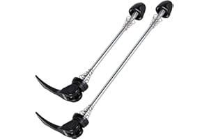 CyclingDeal Bike Quick Release Skewers for MTB or Road Bicycles - Axles Set Replacement QR Lever Set for Bike Wheel Hub
