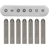 ImpressArt - Chakra (7 Pack) Signature Metal Stamps Pack, Tools for Metal Hand Stamping Craft Projects &amp; DIY Jewelry Making (4mm) (Chakra)