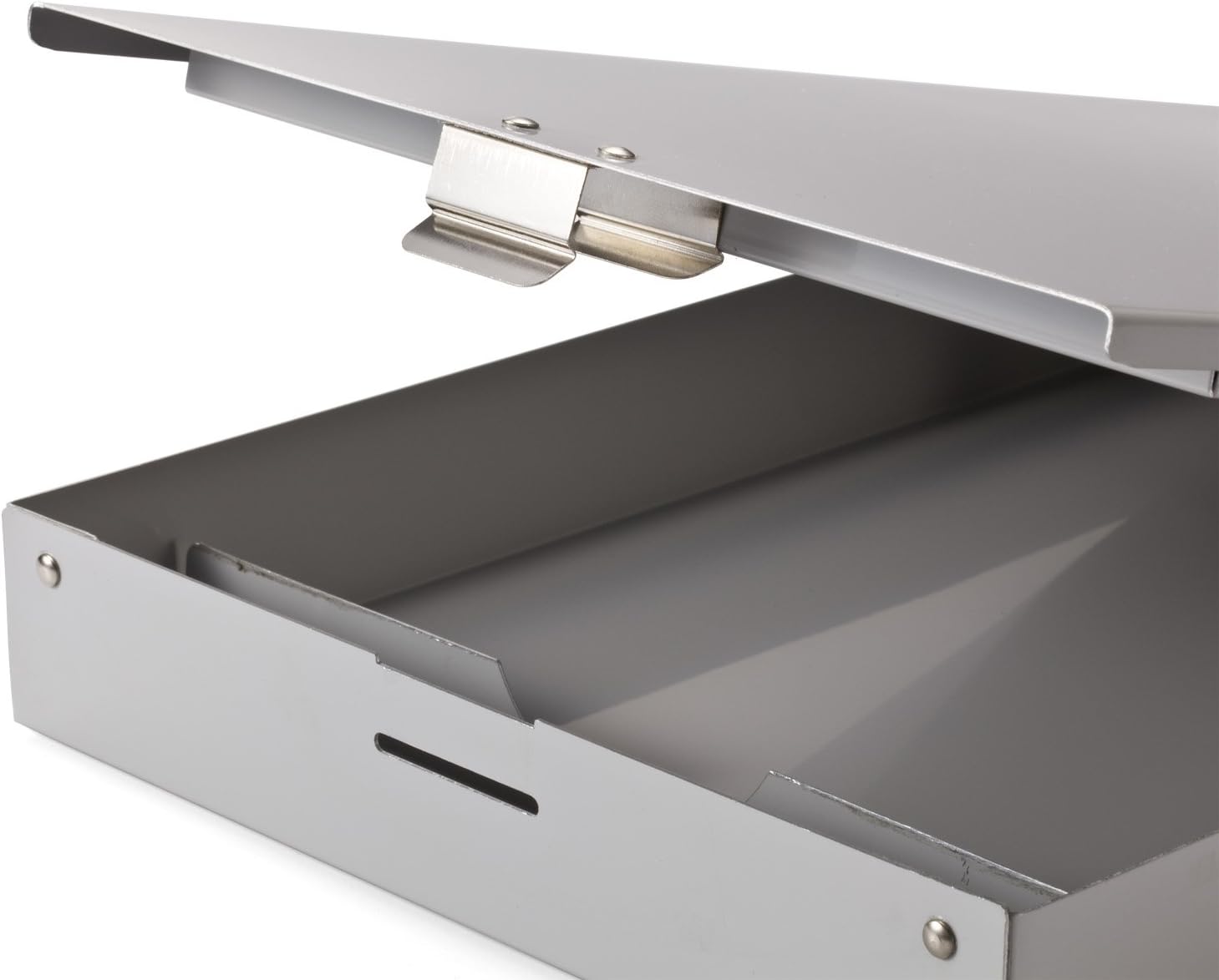 Officemate Double Storage Aluminum Form Holder, Fits Forms 8.5 x 12-Inches, Silver (83207) : Clipboard : Office Products