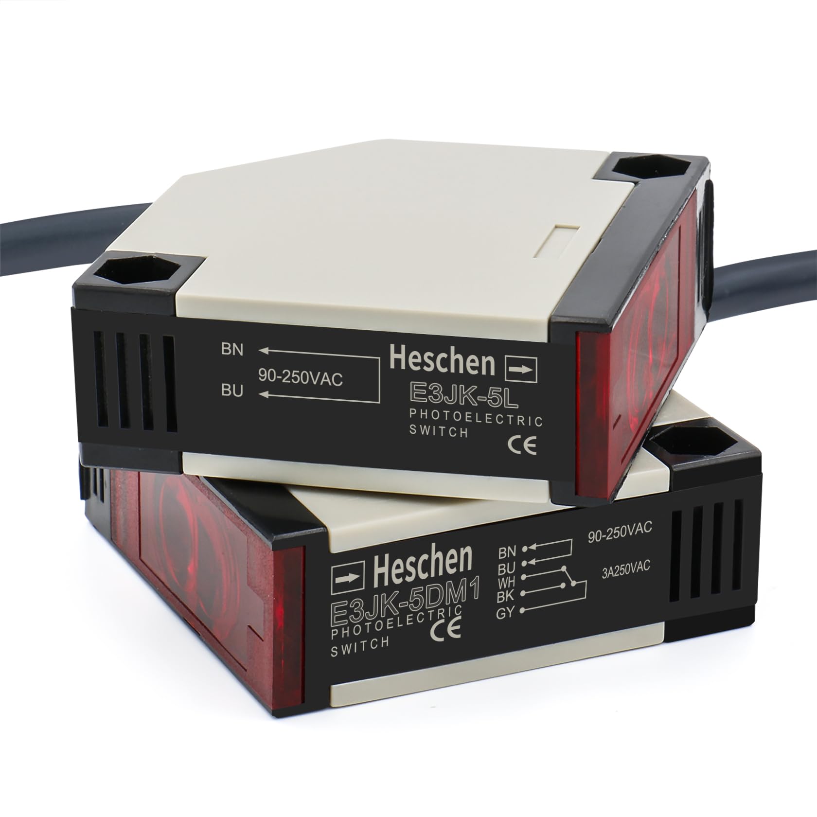 Heschen photoelectric switch E3JK-5DM1-5L AC 90-250V bijection type detection distance 5m