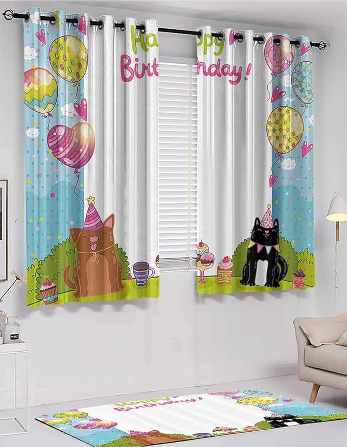 Hengshu - Cortinas con aislamiento para sombreado, decoración de