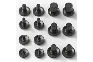 QCQIANG 14 Pcs Steel Adapters for Double Flaring Tool Kit, Fit for 3/16" 1/4" 5/16" 3/8" 7/16" 1/2" 5/8" OD Brake Line Expander