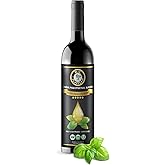 M.G. PAPPAS High Polyphenol Rich Basil Infused Olive Oil - Extra Virgin Olive Oil - Over 500mg/kg - Cold Pressed & Unfiltered - High Hydroxytyrosol Greek Olive Oil - Award Winning