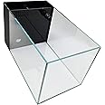 LIFEGARD Low Iron Ultra Clear 4 Gallon Crystal Aquarium with Built in Side Filter – Rimless Glass, 45° Beveled Edge, Peninsula Style with Directional Jet Flow