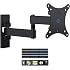 Mural DeleyCON Support Mural Universel TV & Ècran De 13 à 27 Pouces (33cm - 69cm) - Jusqu'à 25Kg & VESA 100x100mm - Inclinable 1667 - TV Son Photo Support Tv