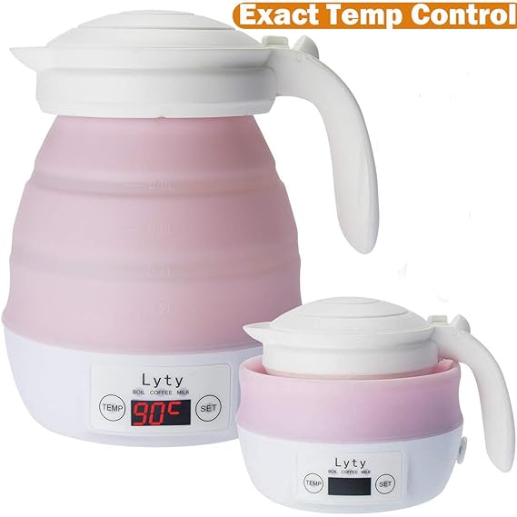 Lightweight Foldable Travel Electric Kettle Variable Temper Control