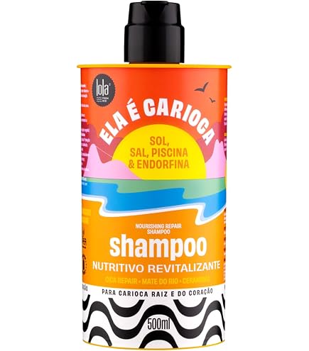 Shampooing Lola From Rio Ondulados 500ml - Pour Cheveux Bouclés Et Ondulés - Vegan Et Protection Thermique