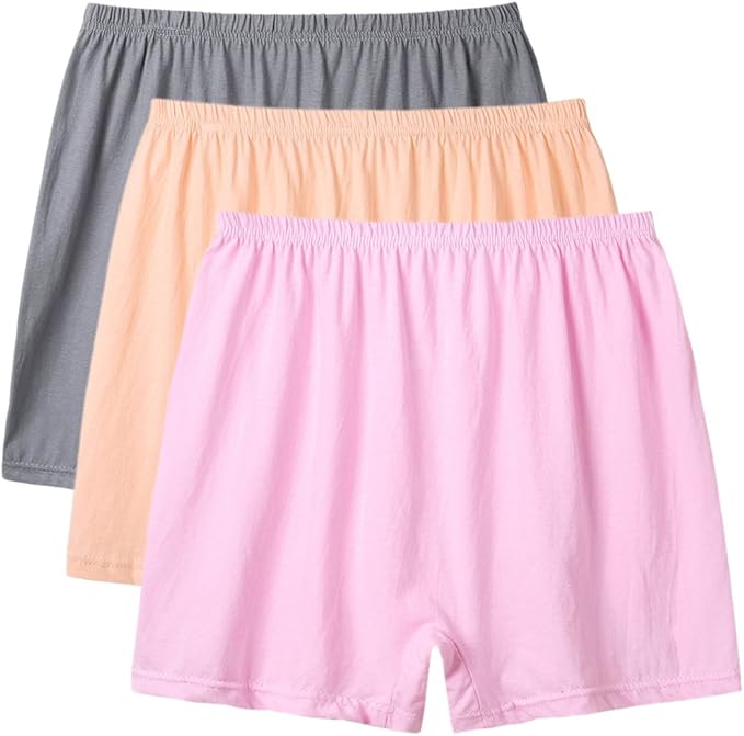 thumbnail image 2 of BaiTao Women's Cotton Boy Shorts - 4 Pack Graphic Printed Panties In Assorted Colors 2 of 13