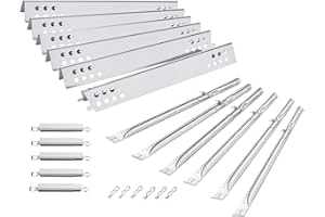 OKLAGARDEN 463245917 Heat Tent Burners Grill Parts for Charbroil Performance 6 Burner Grill Replacement Parts 463244819 463276517 463276617 G470-0004-W1A Heat Tent Burner Tube 466245917 Charbroil Grill Parts