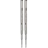 Monteverde Capless Gel Refill to Fit Montblanc, Medium, Black, 2 Pack | Capless gel refill offers smooth, clean writing with bold color for compatible ballpoint pens.