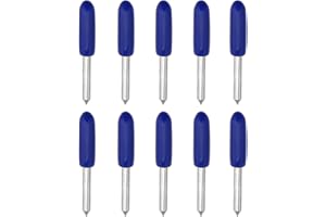 SING F LTD Plotter Vinyl Cutter Printing Blades 60 Blue Cap 10 Pcs Compatible with Roland Plotter Shank Tungsten Steel Knife